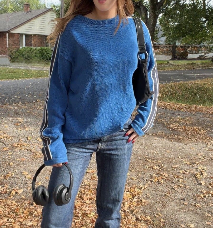 Electric blue vintage Gap sweater, XXL