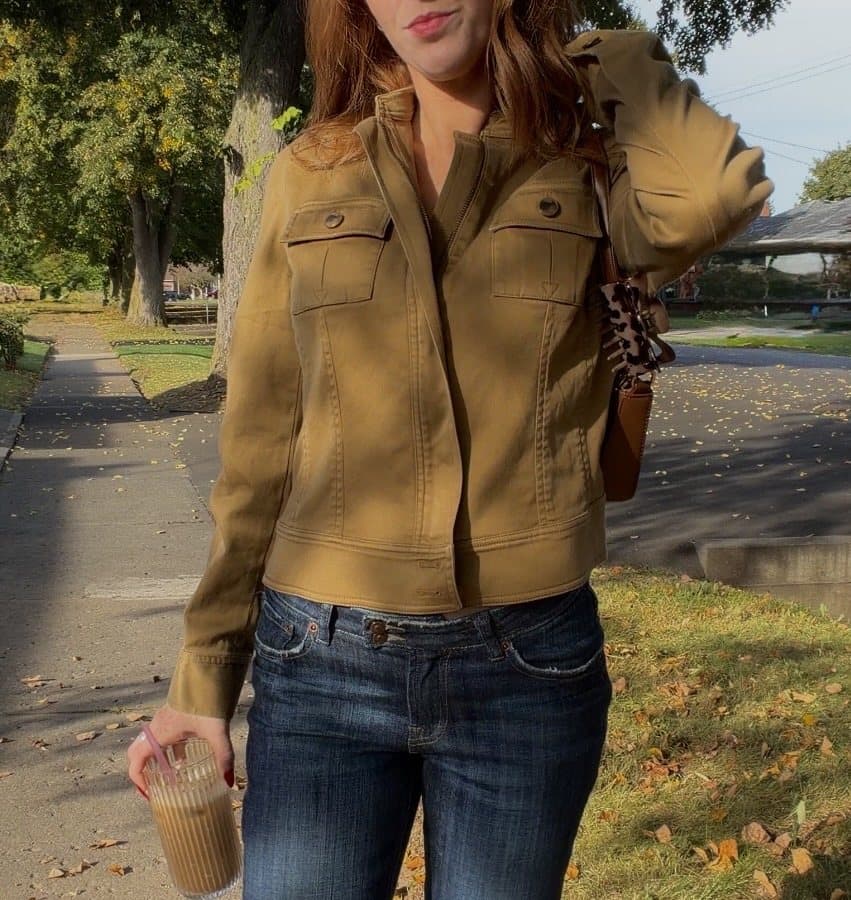 Anne Klein brown jacket, M